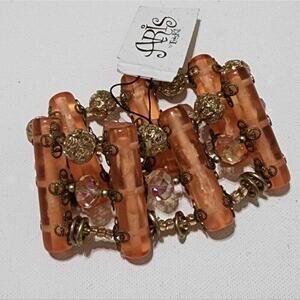 Treska pink beaded stretch bracelet new!!!